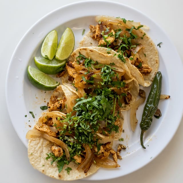 Handmade Corn Tortilla Taco.