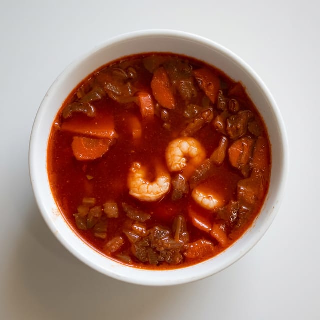 Sopa de Pescado o Camaron (Fish or Shrimp Soup).