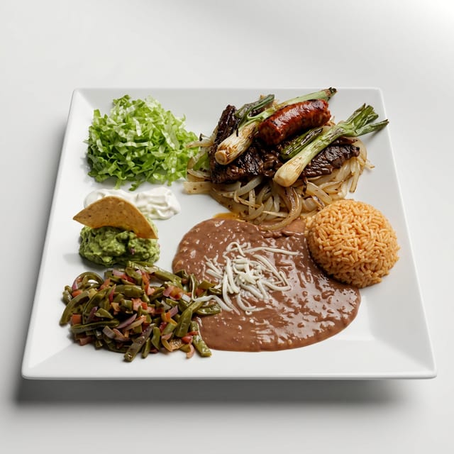 Arrachera (Skirt steak) Plate.